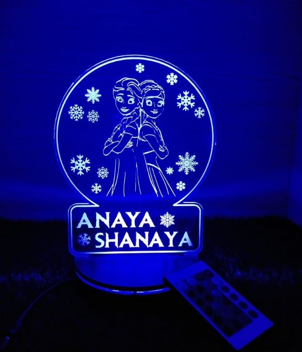 Customized Best Friend lamp with name - 2