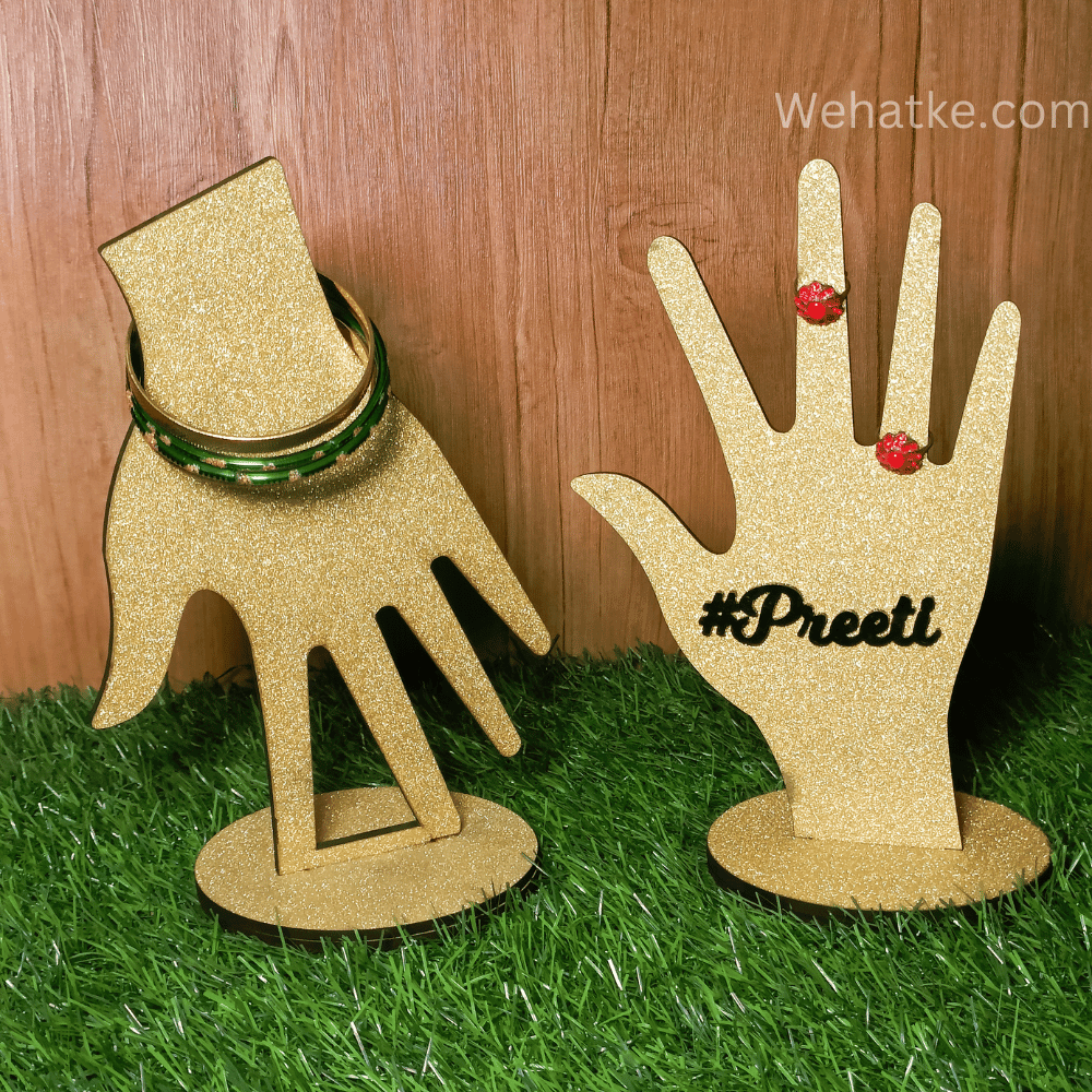 customized Finger Rings Jewellery Stand Hand Shaped Ring Holder - 4