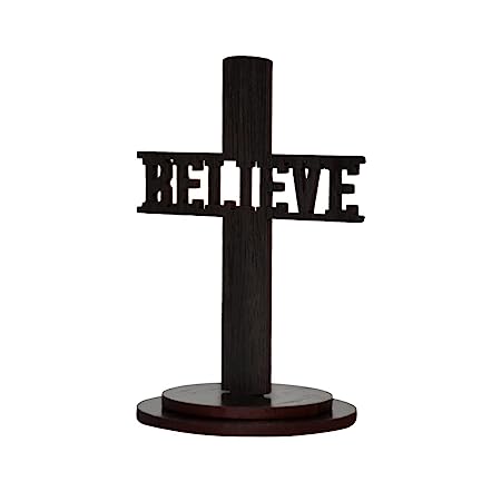 Car Dashboard Jesus Cross I Believe - 2