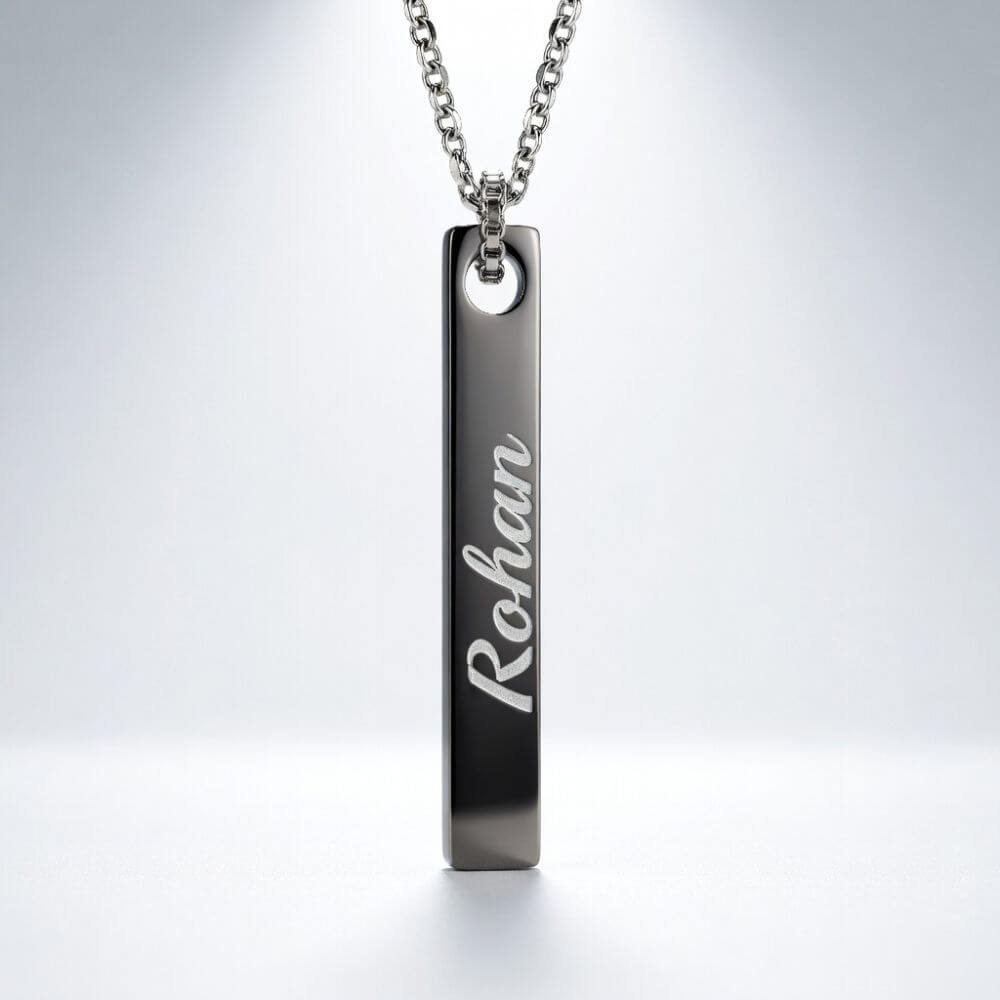 Personalized Name Engrave Metal Necklace