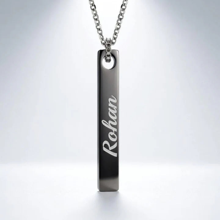 Personalized Name Engrave Metal Necklace