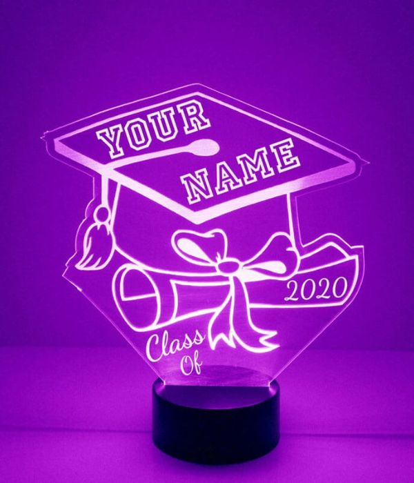 Customized Graduation LED gift with name & year - 3