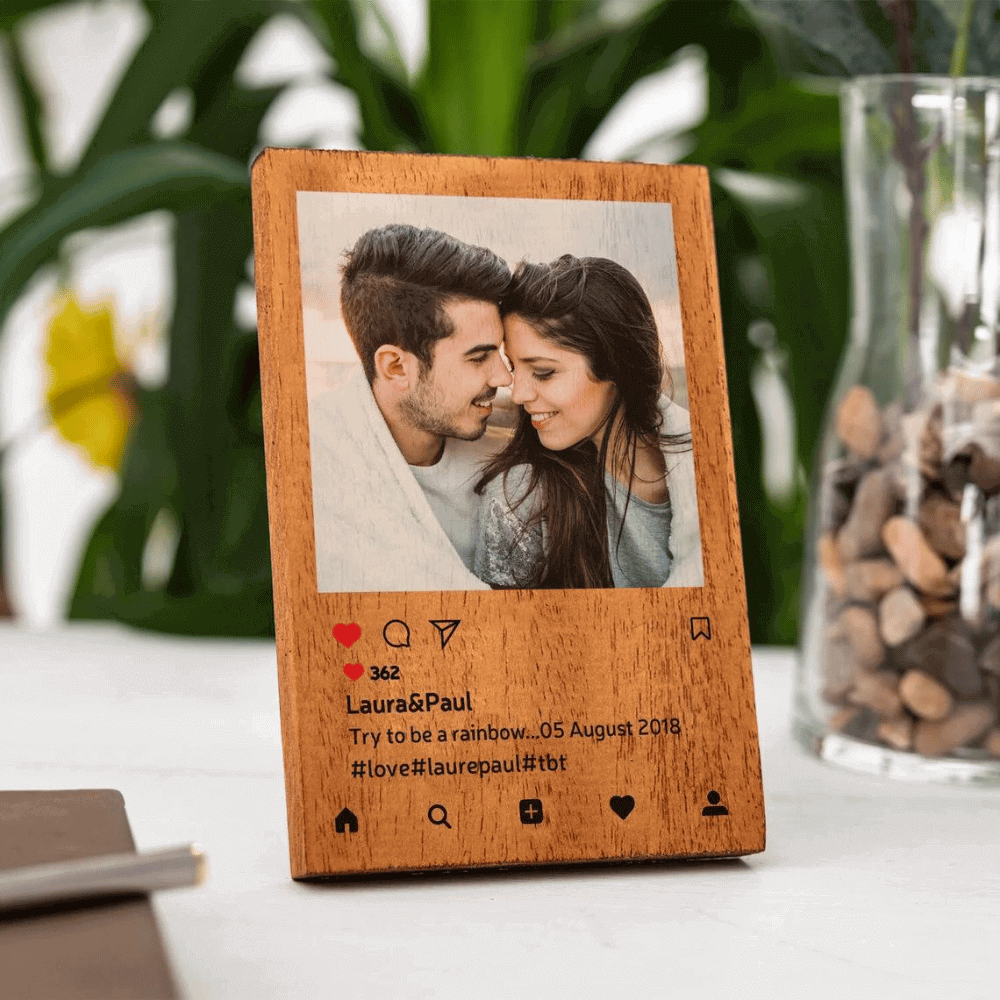 Customized Wooden Instagram Frame - 2
