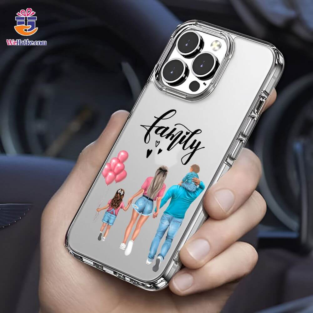 Customized Back Case For family Of 4 Person - 4