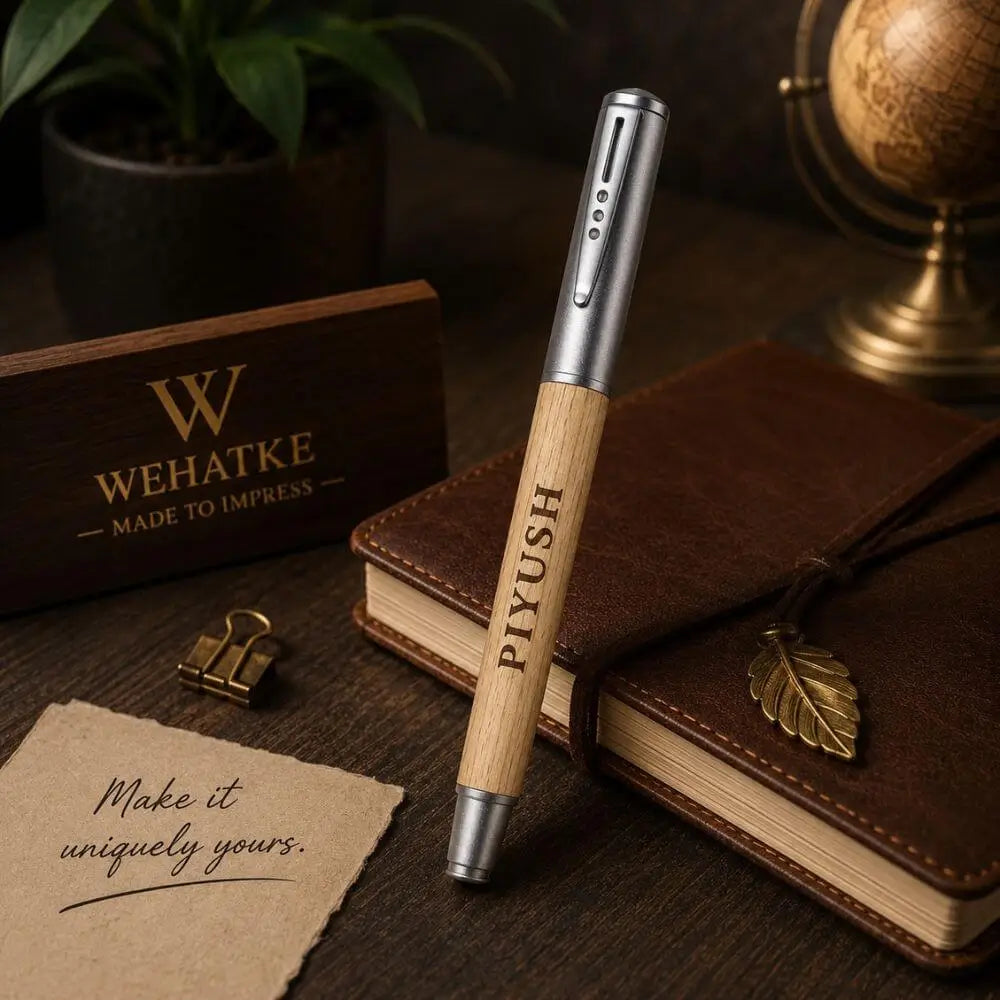 Personalized Wooden Ball Pen with Name Engraving