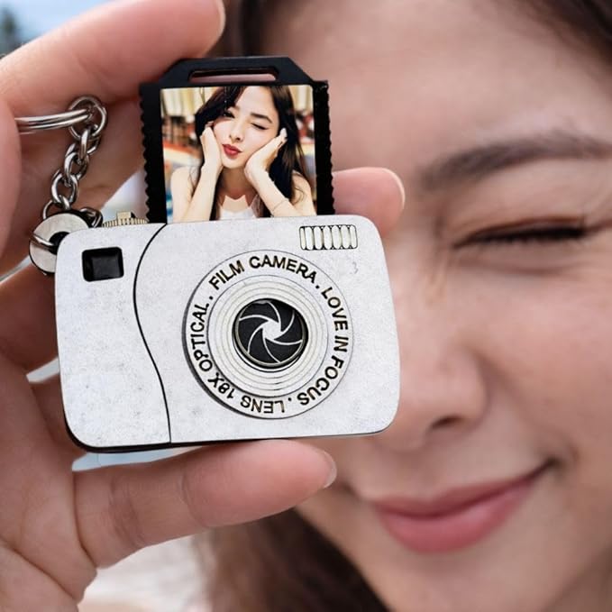 Camera Photo Keychain with Picture - 4