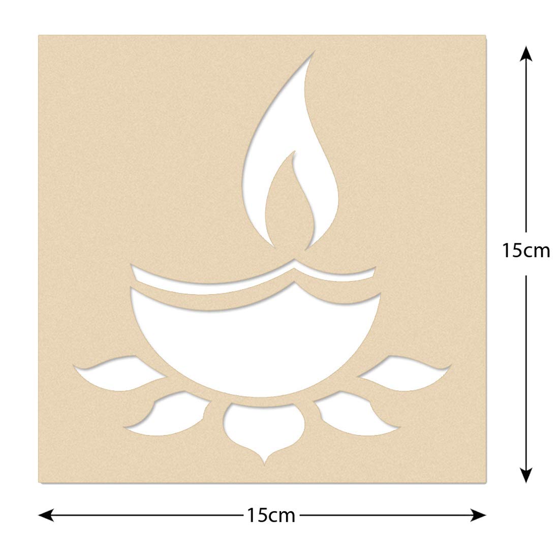 Flower Design Rangoli Stencil for Diwali - 3