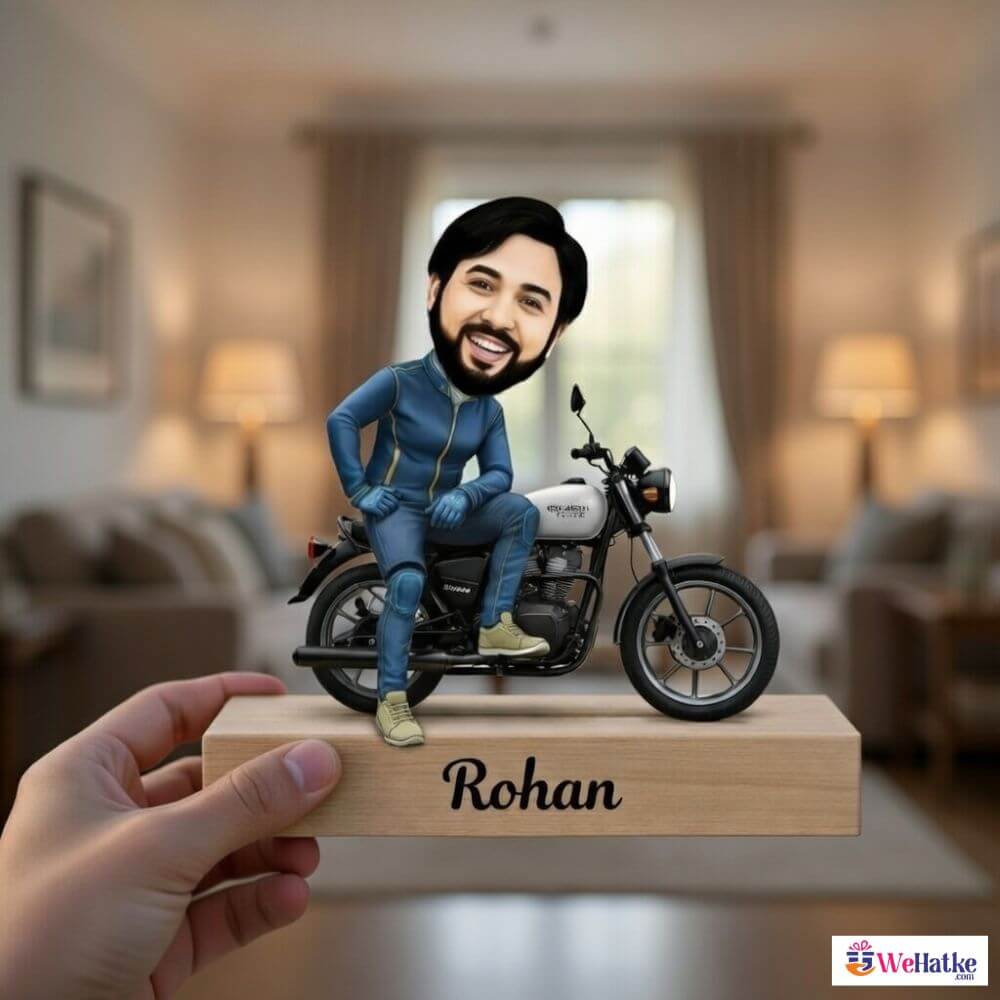 Customized Caricature with Bike for Bike Rider - 2