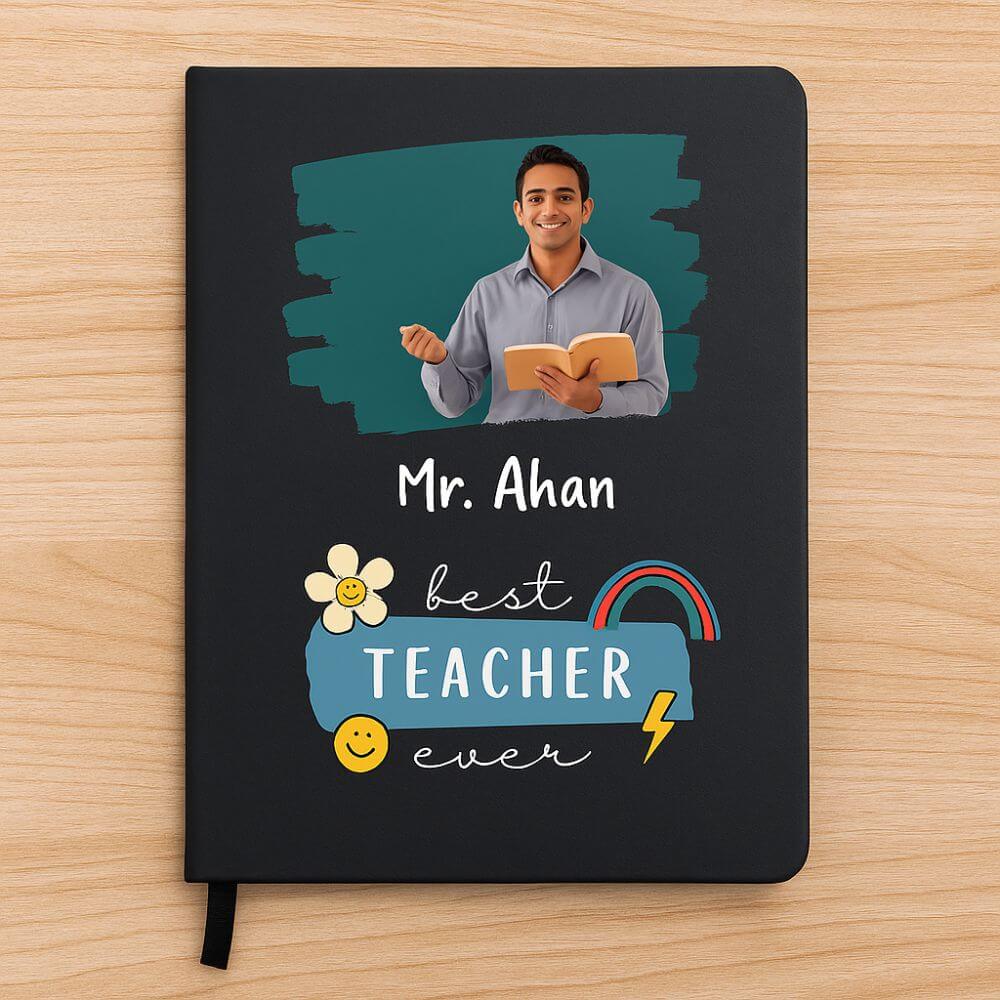 Custom Teacher Notebook with Photo - 3