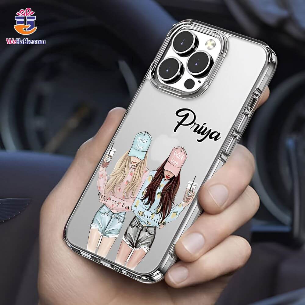 Customized Back Case For Besties With Starbucks Coffee