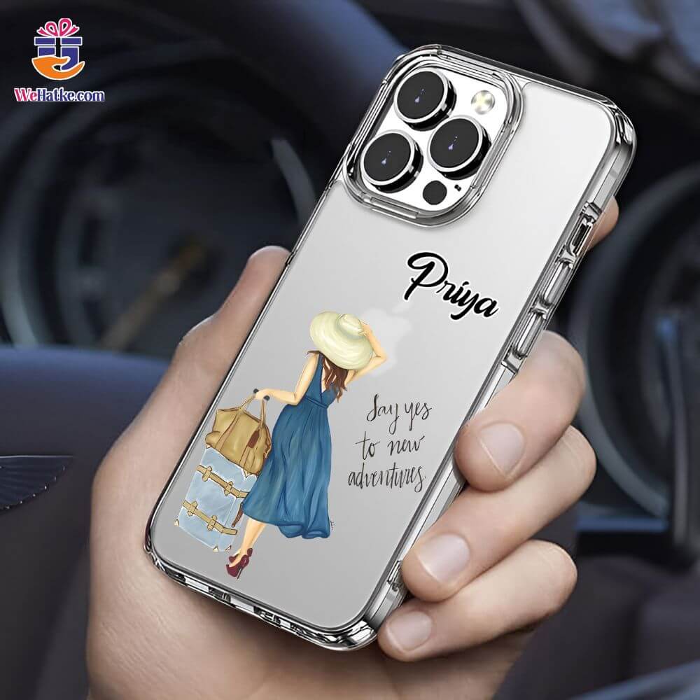Customized Back Case For Girl Traveling - 2