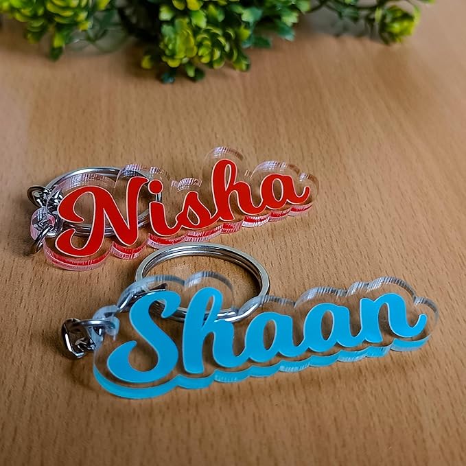 Customized Acrylic Name Keychain – Personalized Gift for Friends & Corporate Use