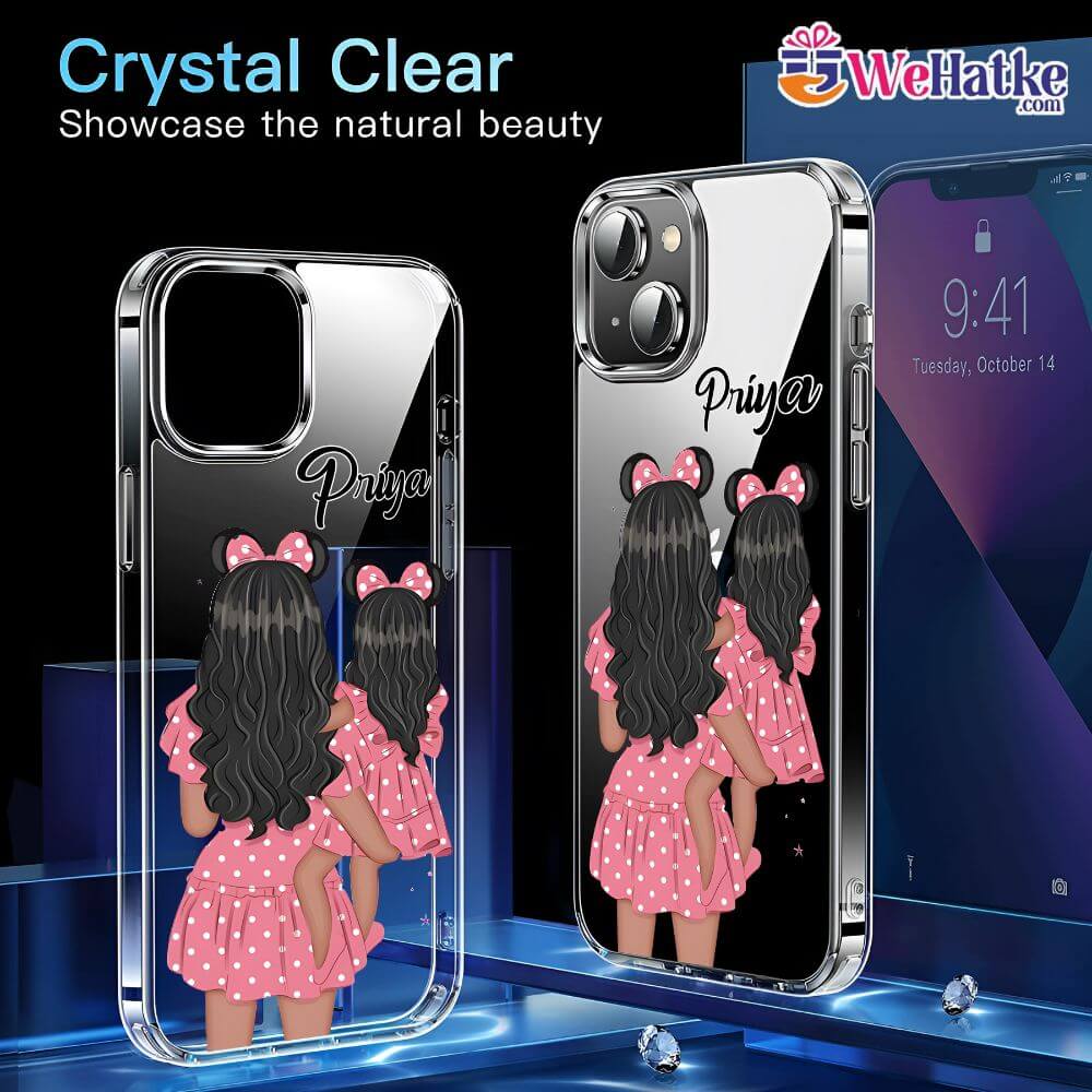 Customized Back Case For Mom And Daughter - 3