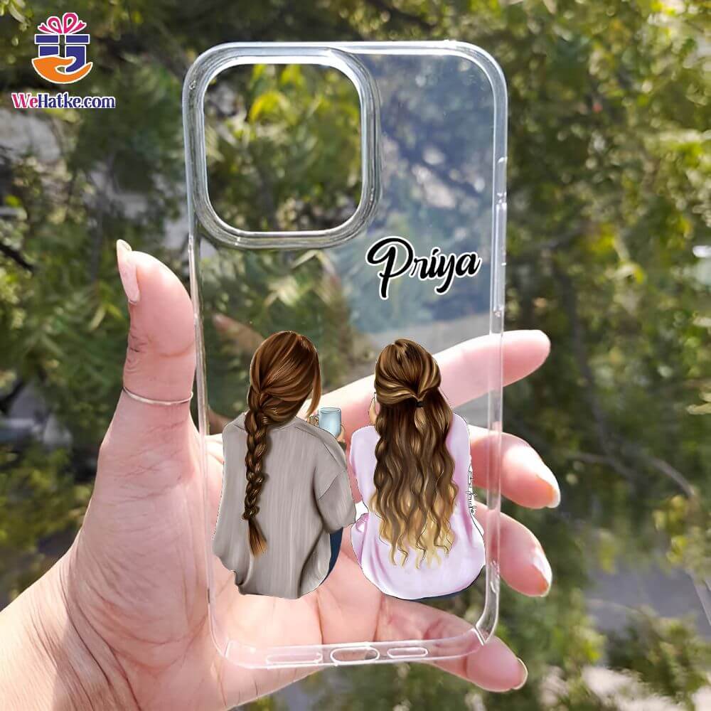 Customized Back Case For Girl Besties - 3