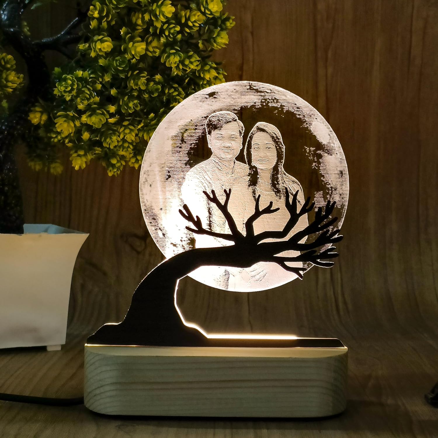 Customized 3D Illusion Moon Lamp - 3