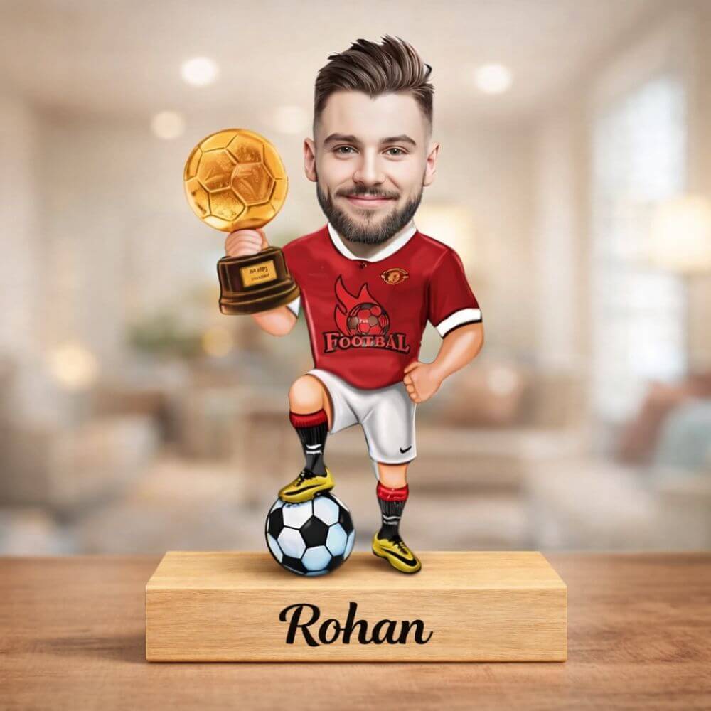 Caricature Table top For Footballer - 2