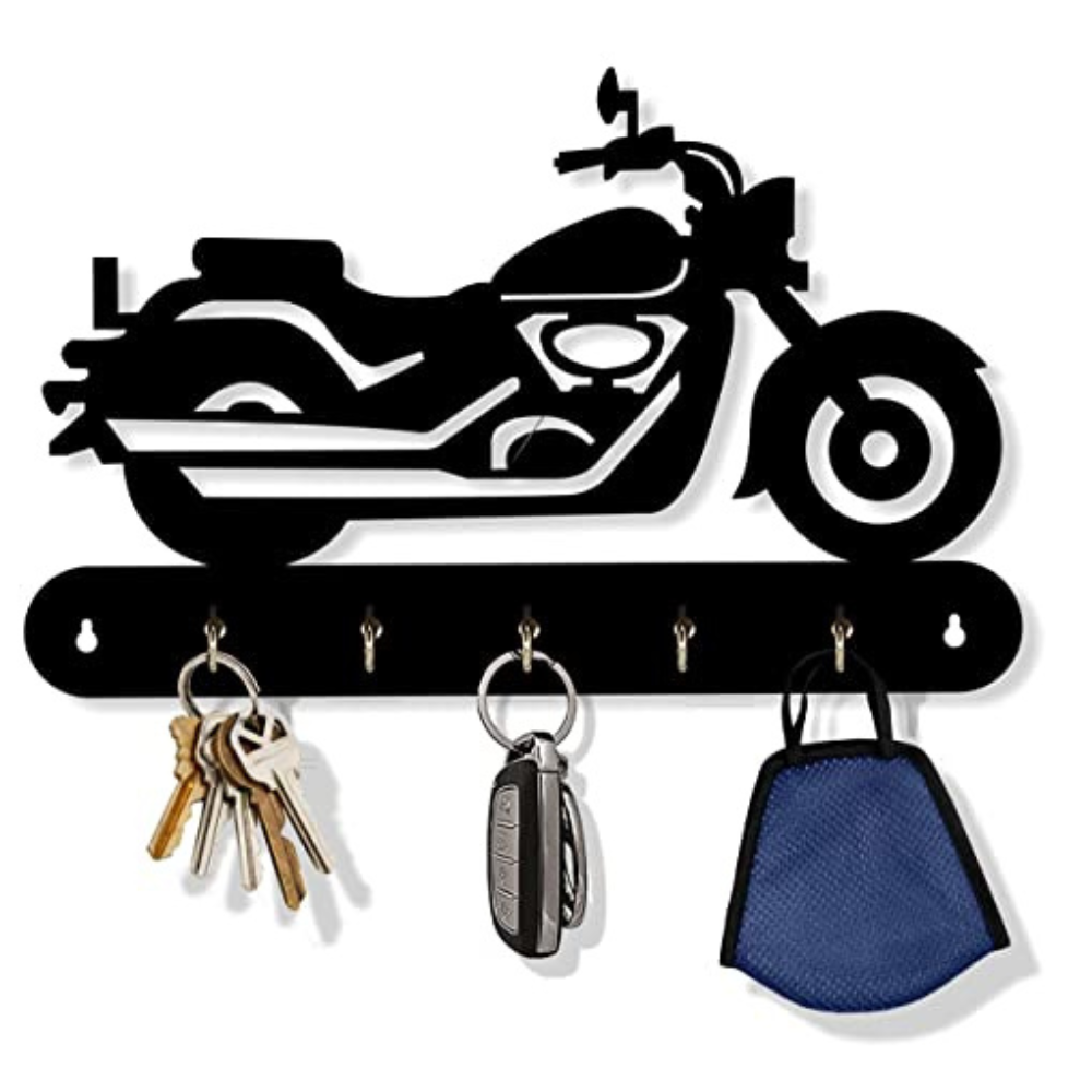 BIke Shape Key Hanger Wooden MDF - 3