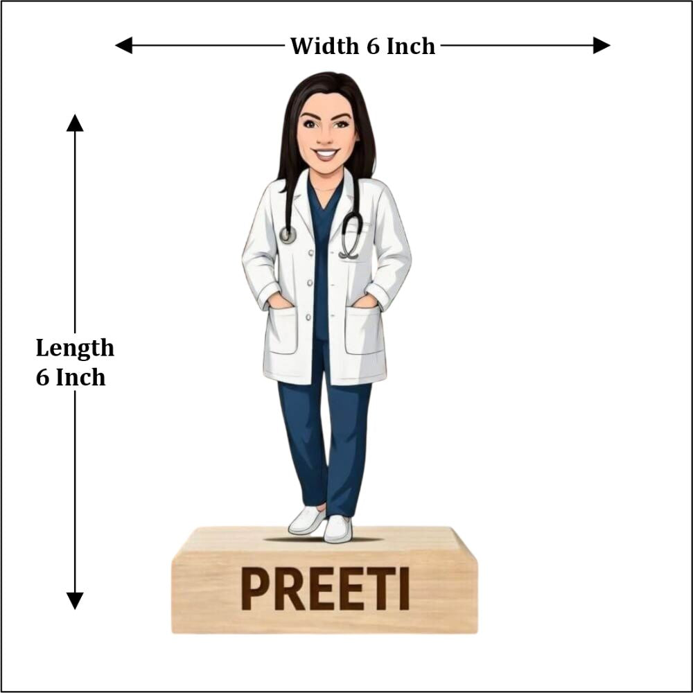 Custom Doctor Wooden Standee Caricature - 5