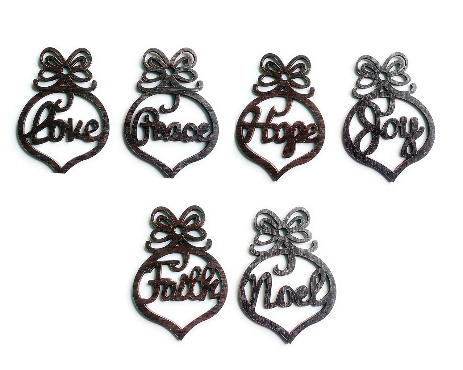 Wooden Christmas Tree Decoration Ornament - 2