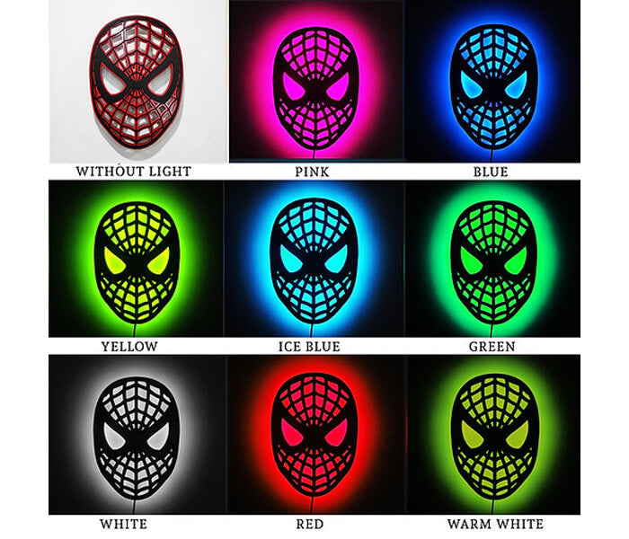 Customized Spiderman Face Wall Hanging Led frame - 4
