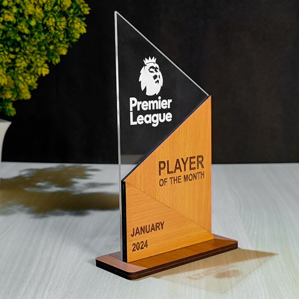 Corporate Wooden & Acrylic Trophy – Player of the Month Award - 4