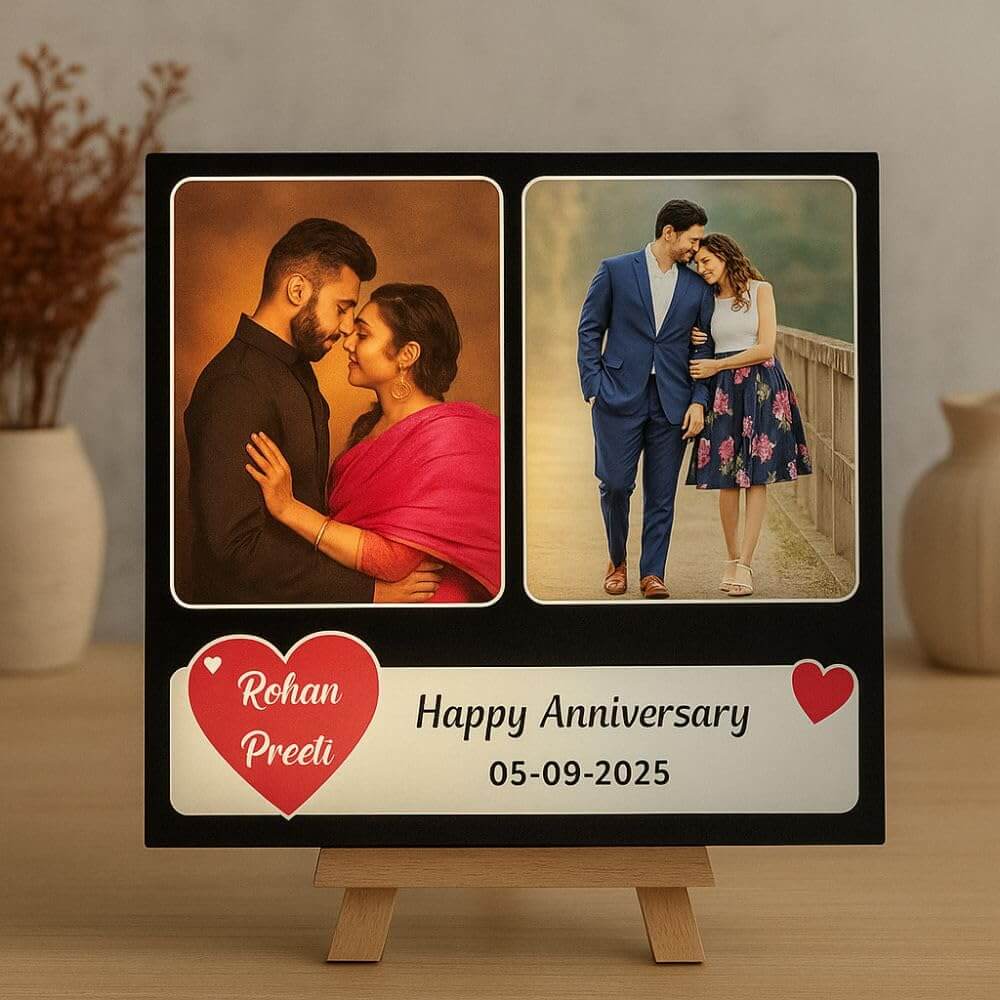 Customized LED Photo Frame with Multiple Light Modes | Anniversary Gift For Couples - 3