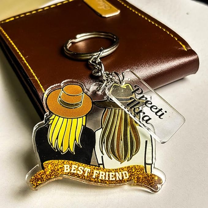 Bestie Keychain with Names - 2