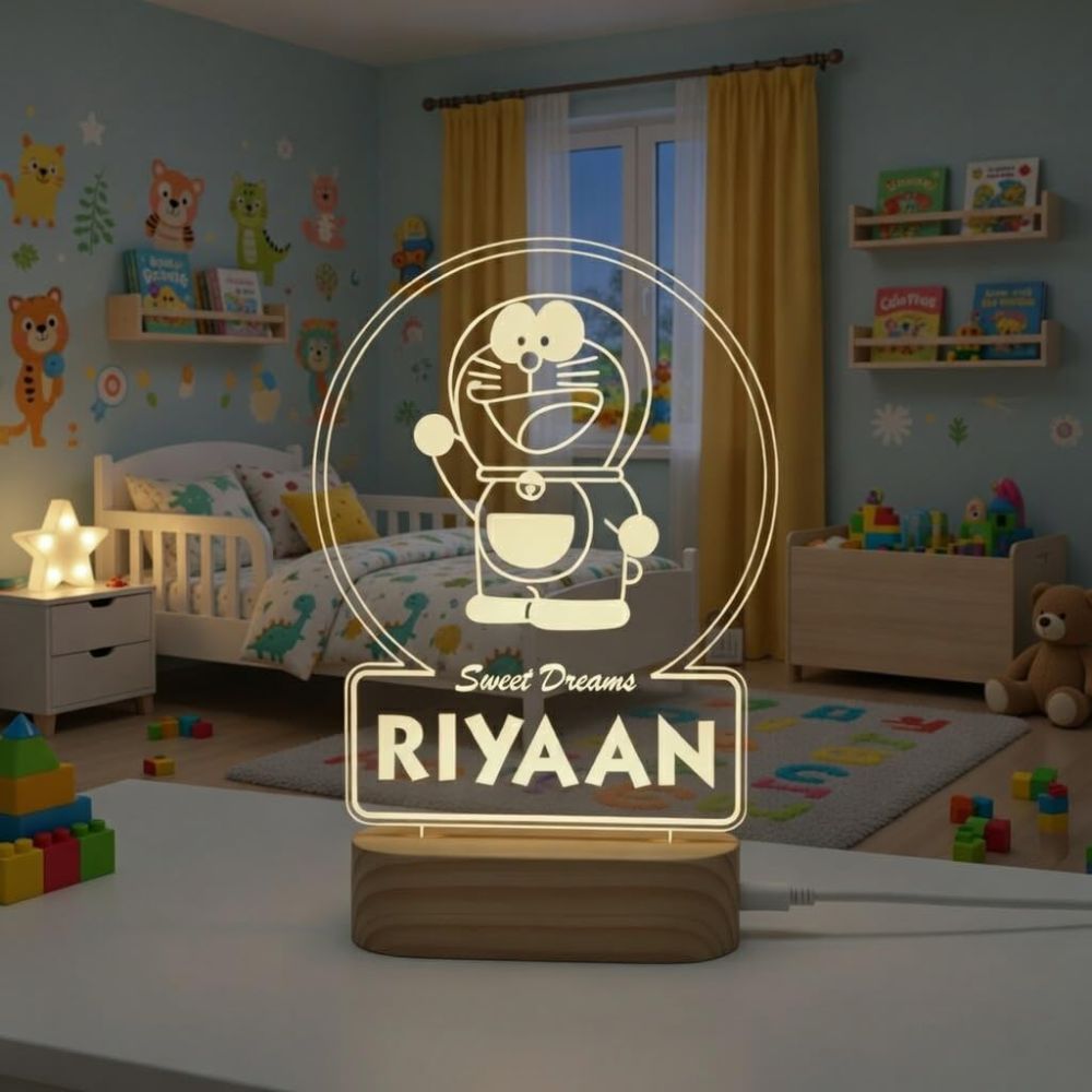 Doraemon LED Lamp with Name - 3