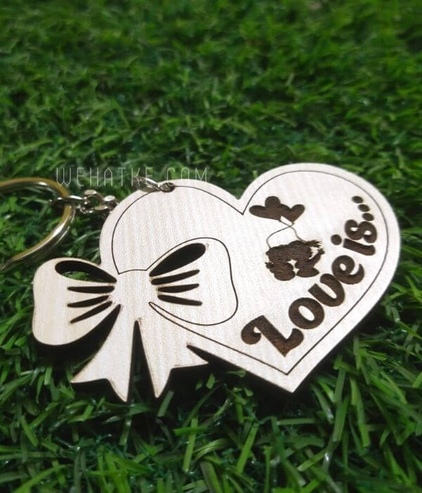 Customized gift love keychain for valentine - 2