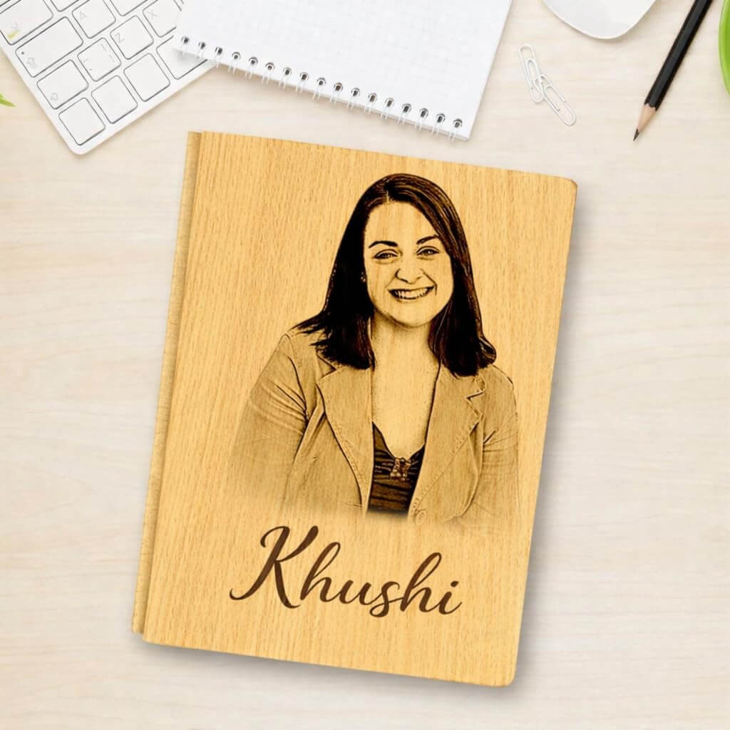 Customized Wooden Diary with Photo