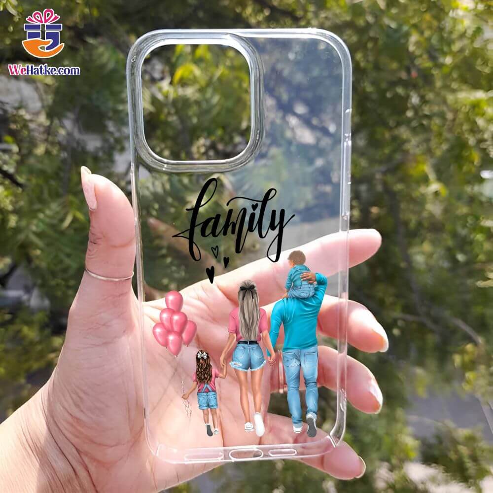 Customized Back Case For family Of 4 Person - 3