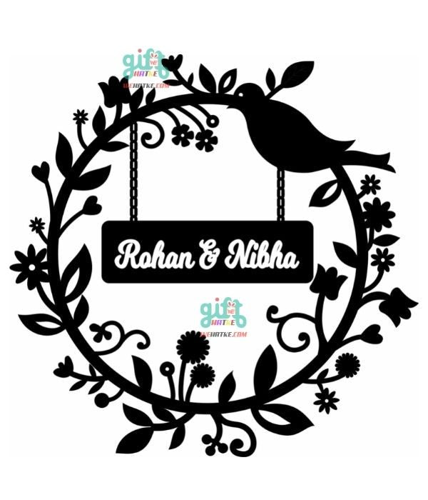 Customized Flower name plate