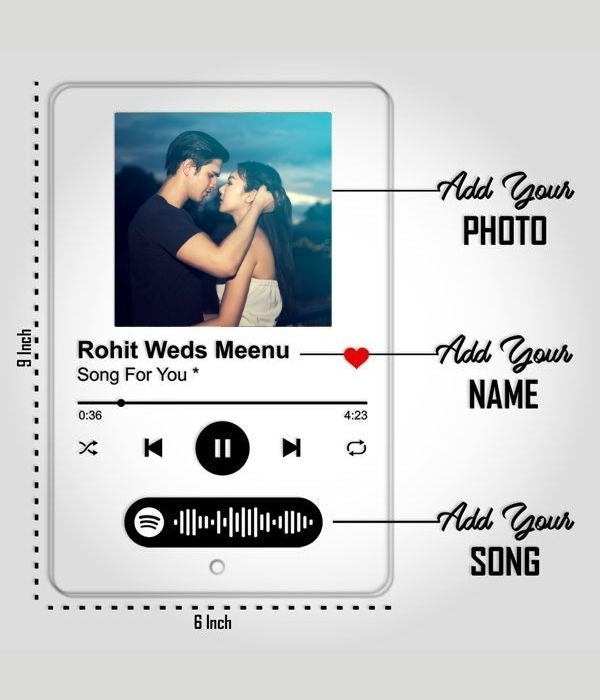 Spotify Acrylic Plaque with Photo & Scannable Code - 2