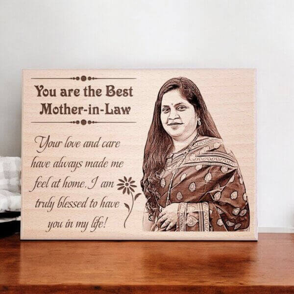 Personalized Wooden Frame for Mother-in-Law - 4
