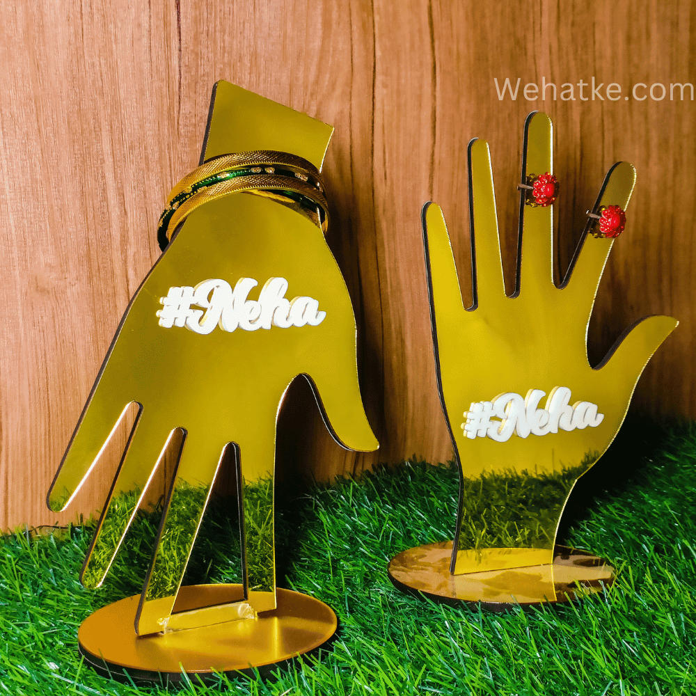 customized Finger Rings Jewellery Stand Hand Shaped Ring Holder - 2
