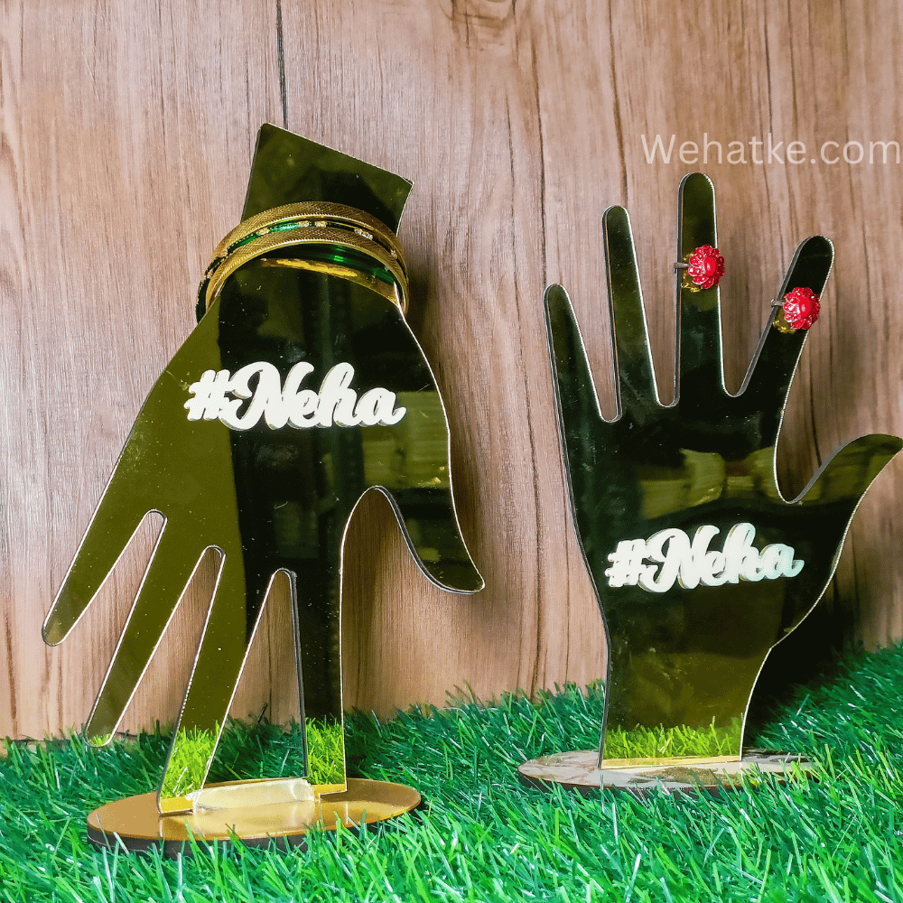customized Finger Rings Jewellery Stand Hand Shaped Ring Holder - 7