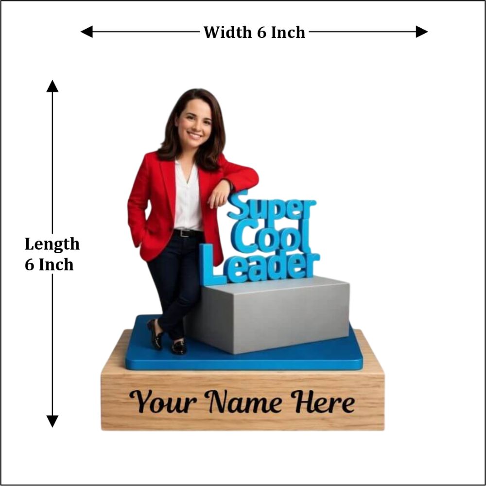 Office Leader Caricature Acrylic Standee - 3