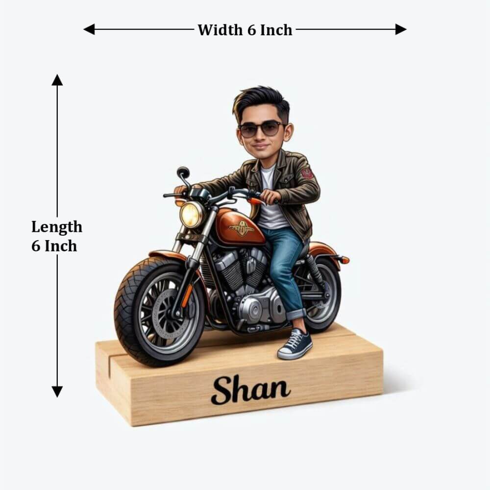 Customized Caricature For Bike Lover's - 6