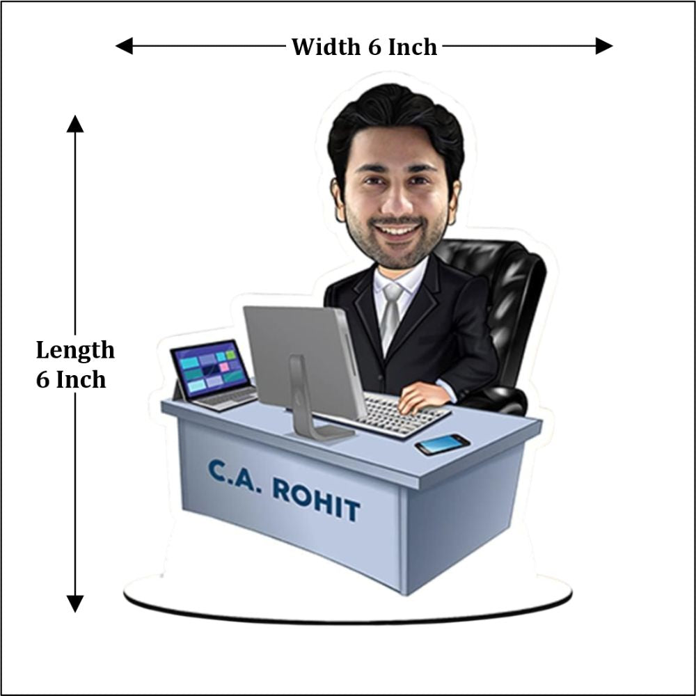 Customized Caricature Gift For CA Chartered Accountant - 4