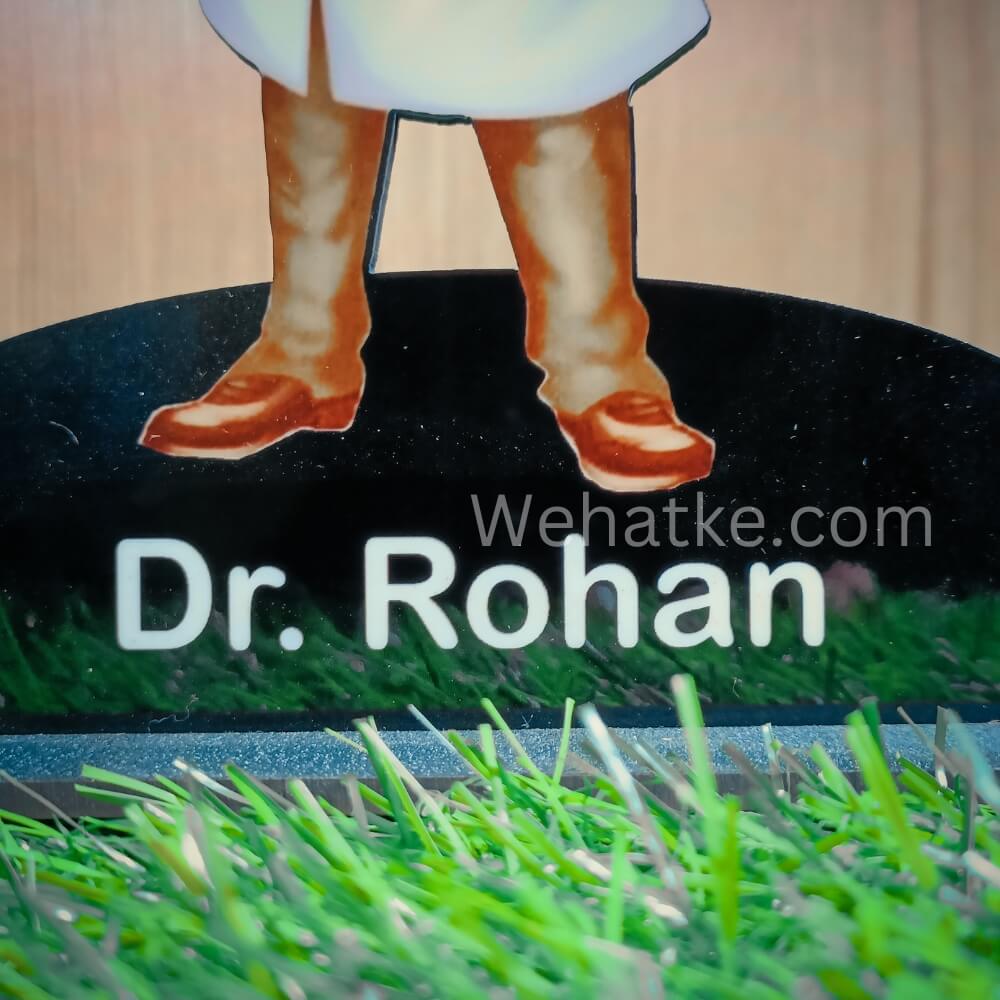 Customized Doctor Caricature With Name And Photo - 3