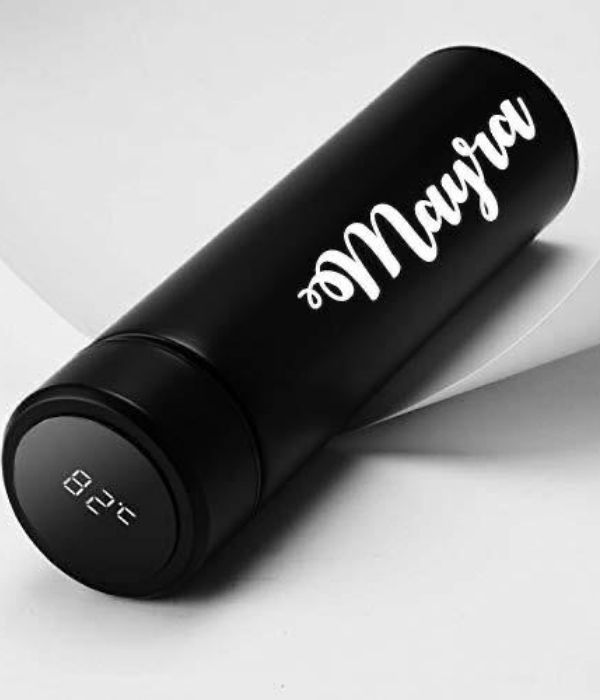 Customized Temperature Water bottle With Name - 2