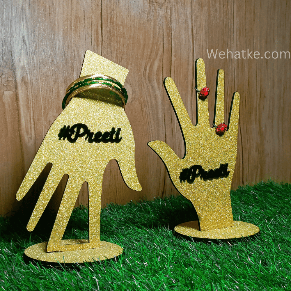 customized Finger Rings Jewellery Stand Hand Shaped Ring Holder - 5