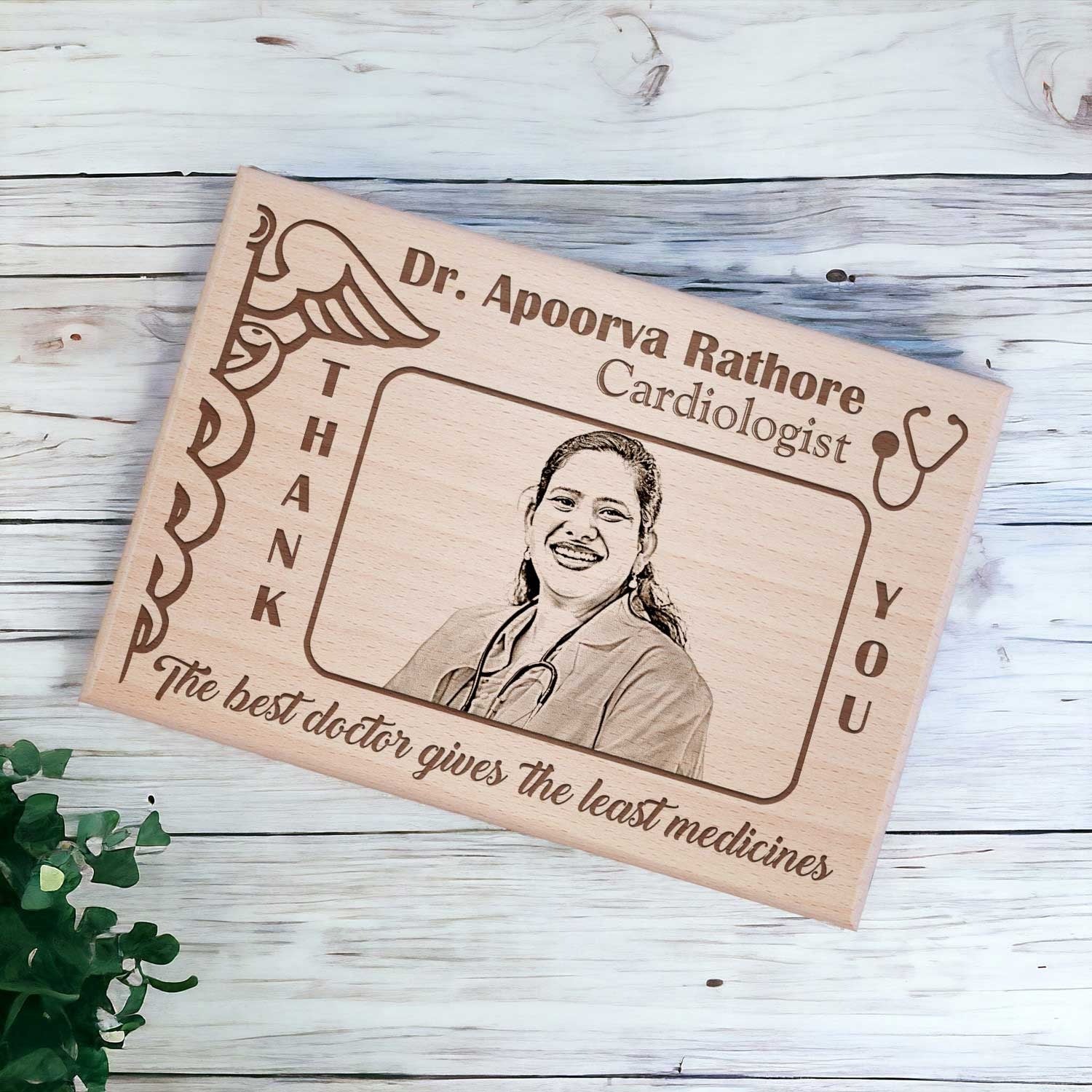 Personalized Engraved Photo Plaque For Doctor - 2