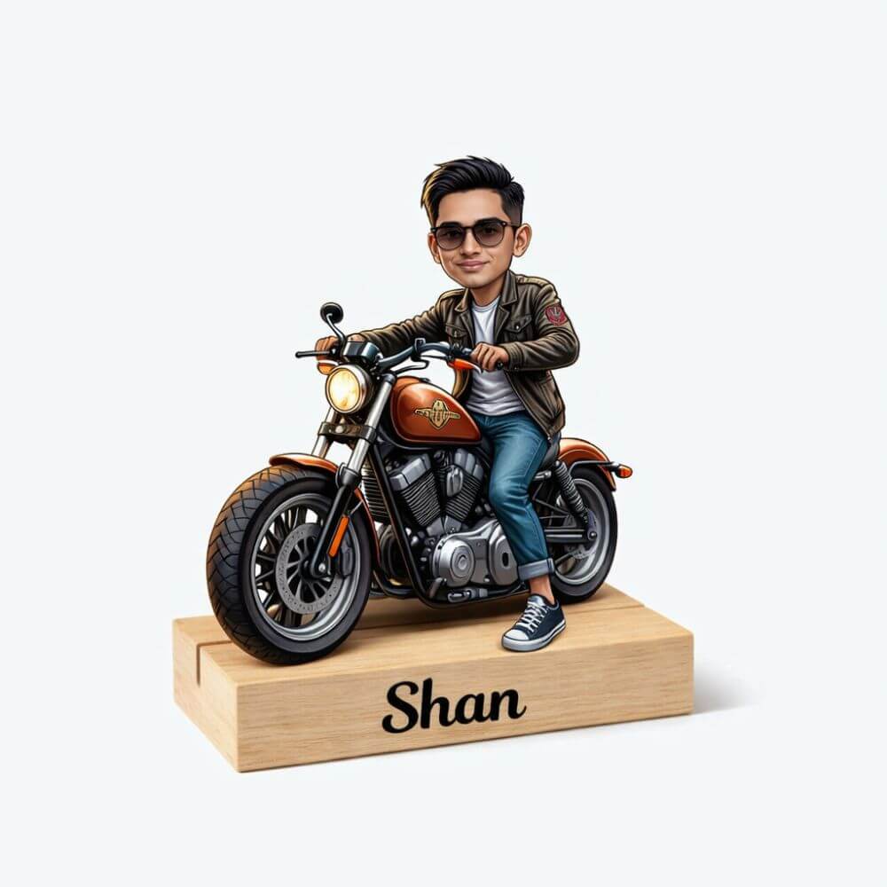 Customized Caricature For Bike Lover's - 3