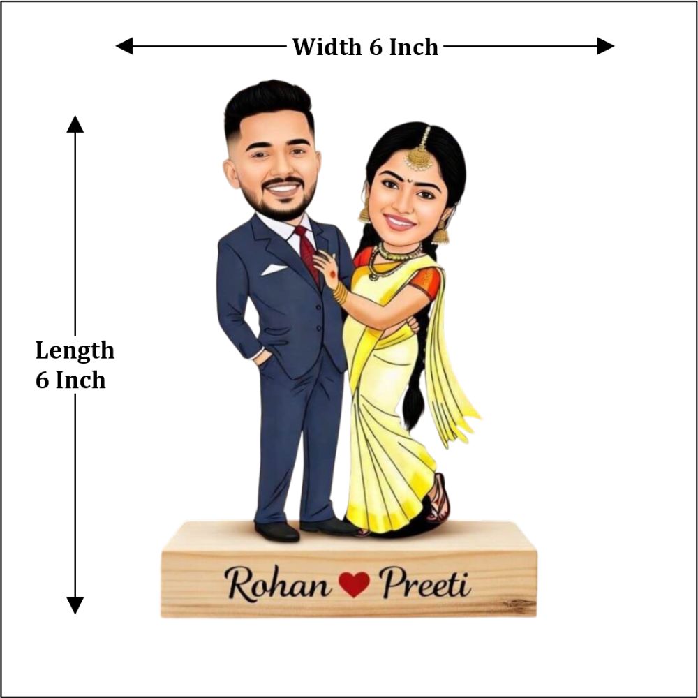 Customized couple wedding caricature - 4