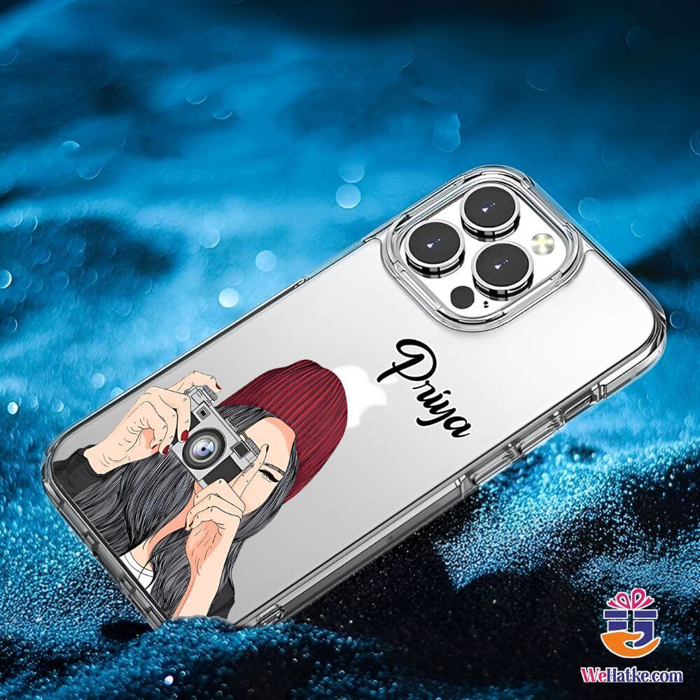 Customized Back Case For Girl With Vintage Camera - 4