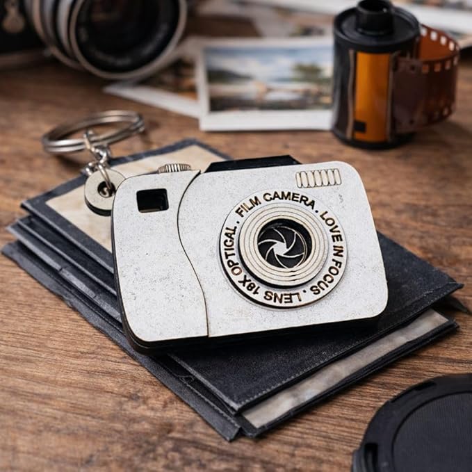 Camera Photo Keychain with Picture