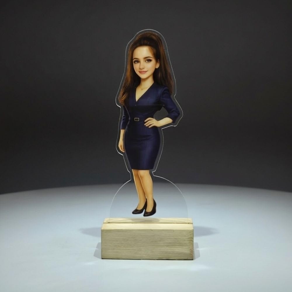 Acrylic Caricature Standee for Women - 2