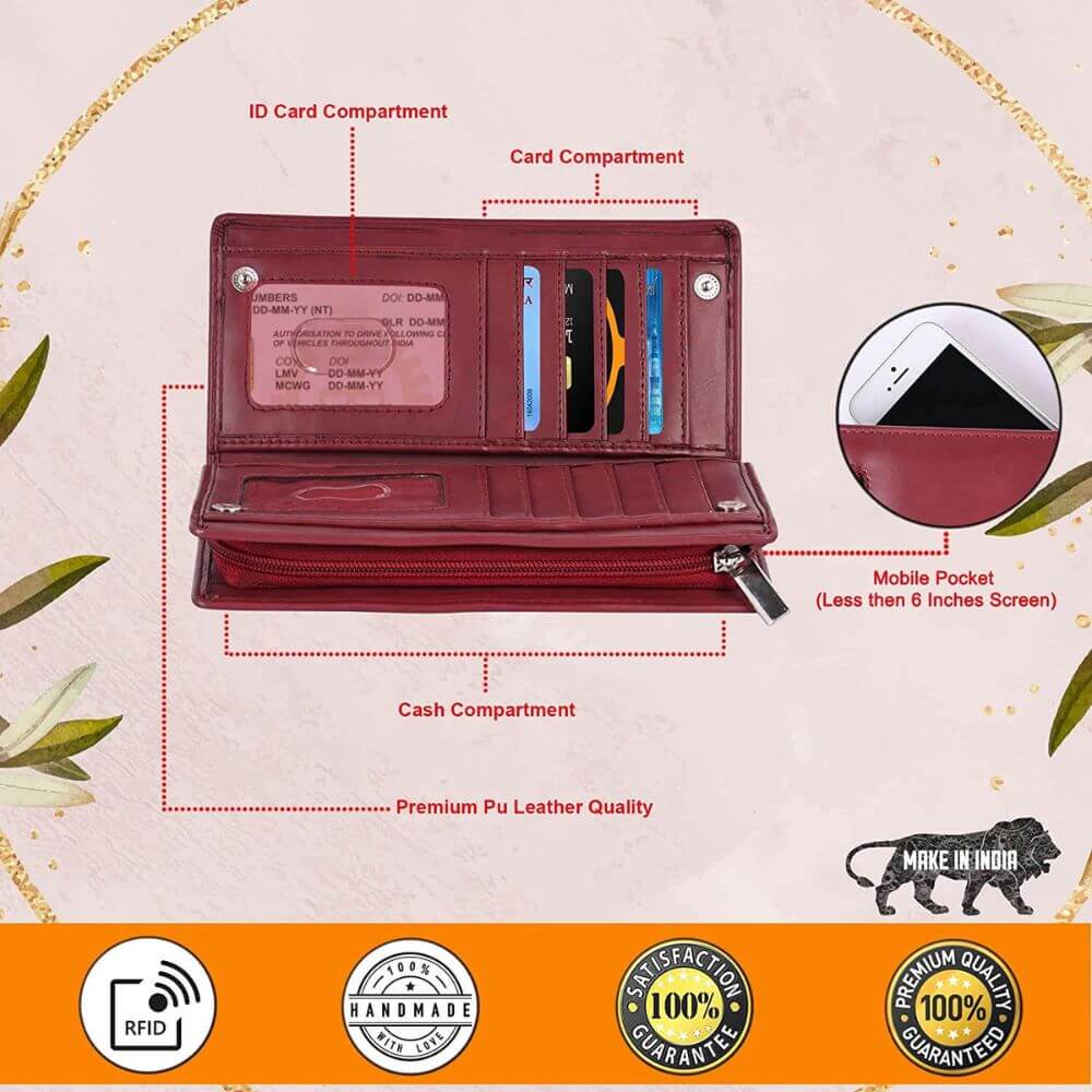Photo Engraved Ladies Wallet for Mother Gift - 3