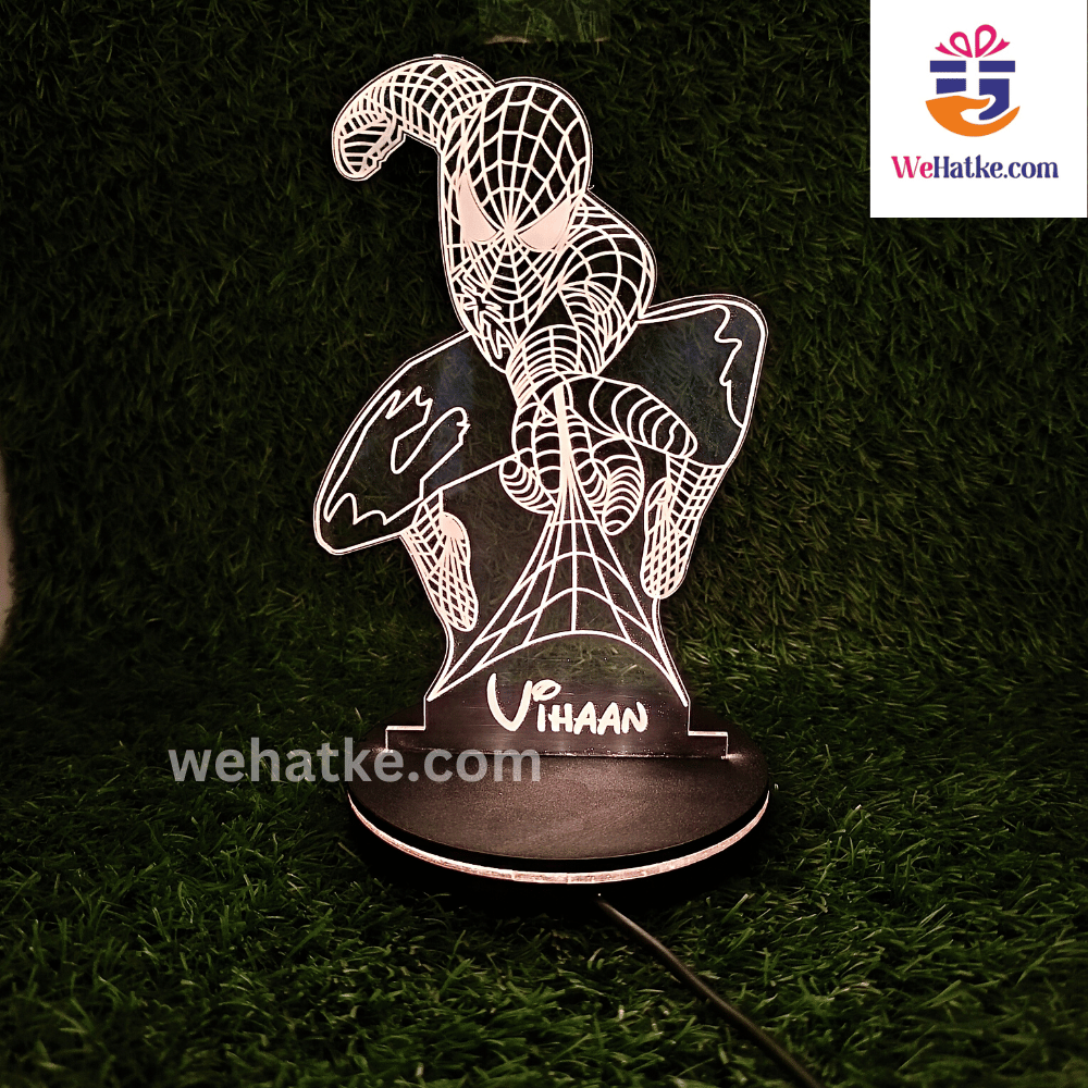Customized Spiderman 3d illusion lamp - 5